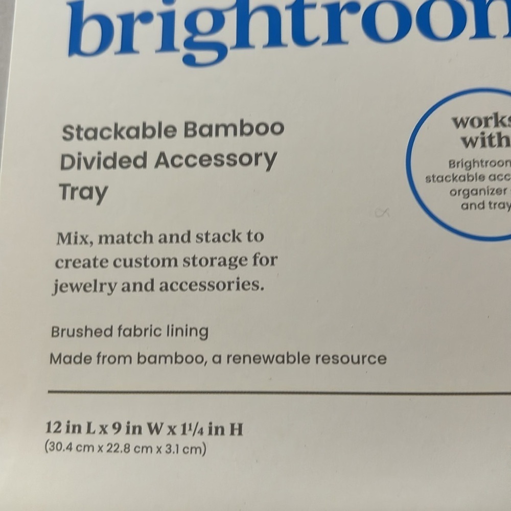 Stackable Bamboo
Divided Accessory
Tray new 🆕 - Picture 3 of 5